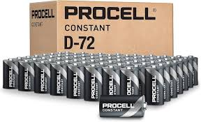 Duracell Procell D battery Case of 72 batteries $0.99/battery